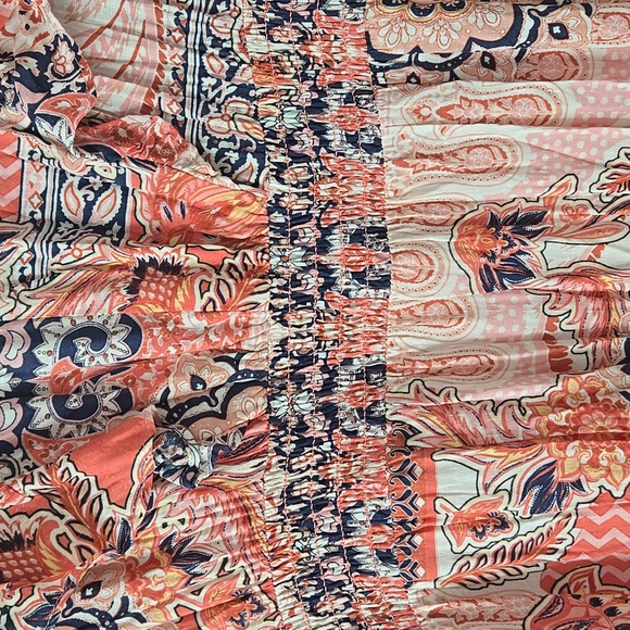 Nurture By Westbound Floral Boho Ruffled Tiered Dress, NWT, Large - Picture 3 of 13